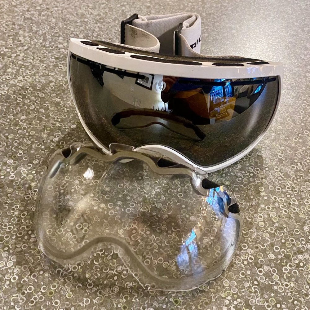 Electric | White Ski/Snowboard Goggles with Bonus Lenses | Like New